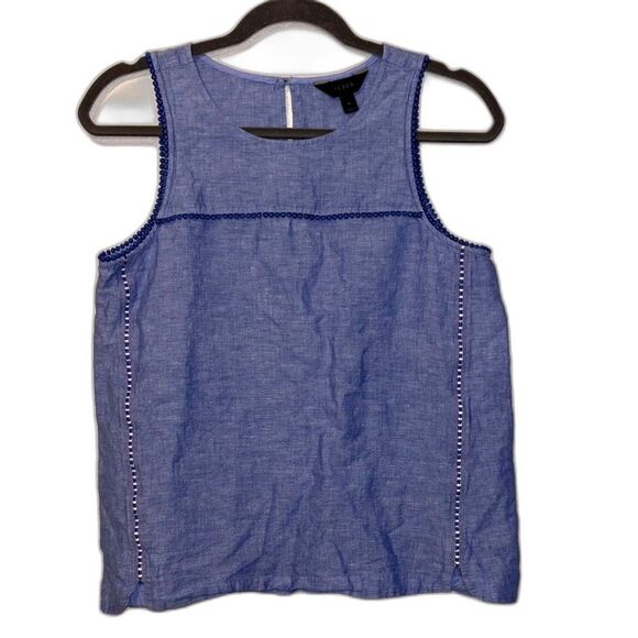 J. Crew Linen Sleeveless Top size 4 - Picture 1 of 5